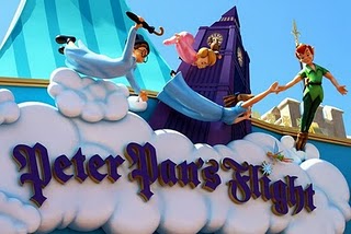 Disney Vacation Peter Pan's Flight Disneyland Original Disney ride poster Disney Shirt Vintage Walt Disney World