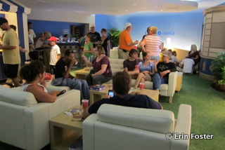 Free lounge with snacks at the Epcot Food & Wine Festival for Disney Visa holders. 