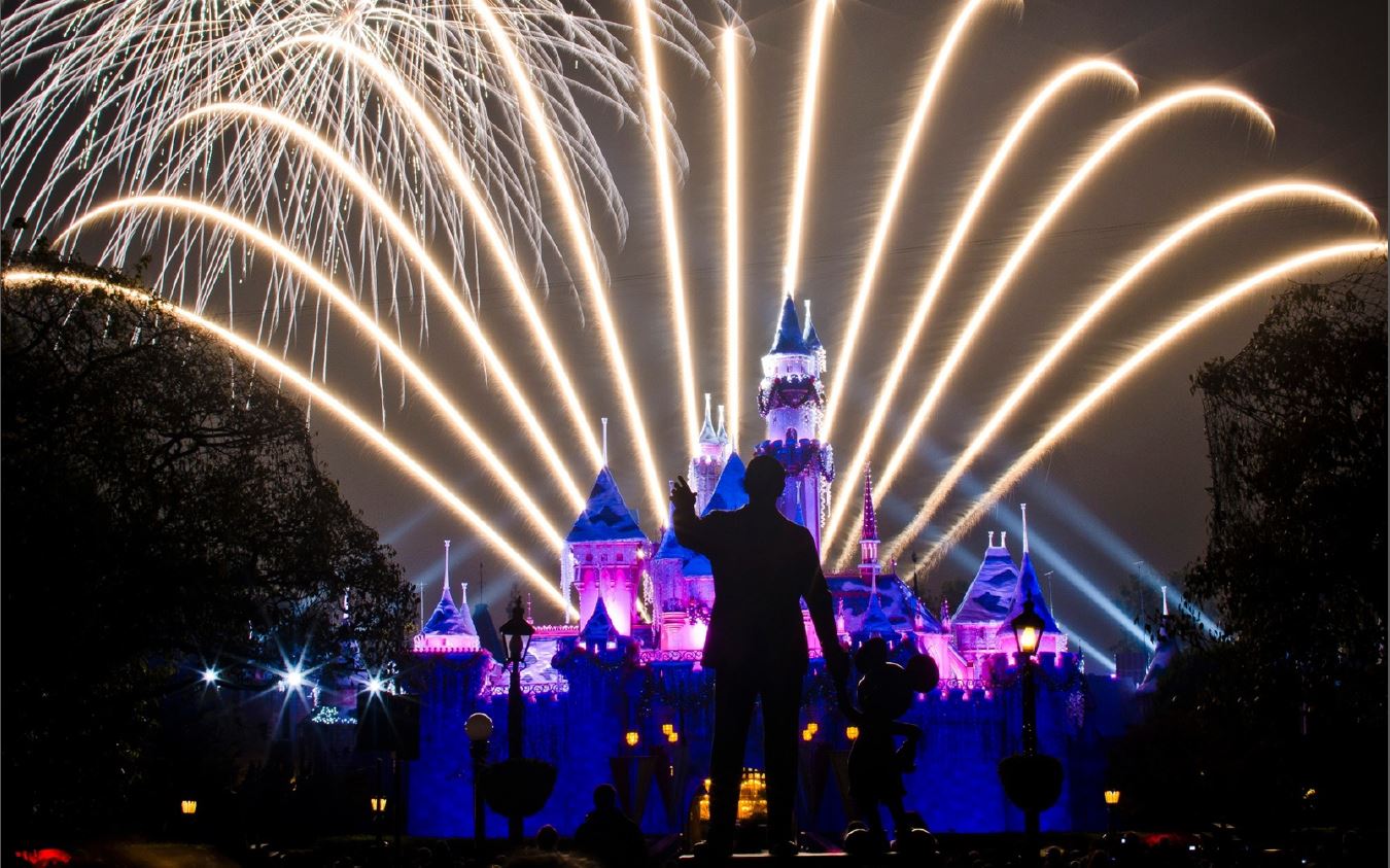 Fireworks Over Sleeping Beauty Castle