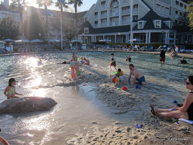Yacht & Beach Club Stormalong Bay, sand bottom area, the de facto kiddie pool