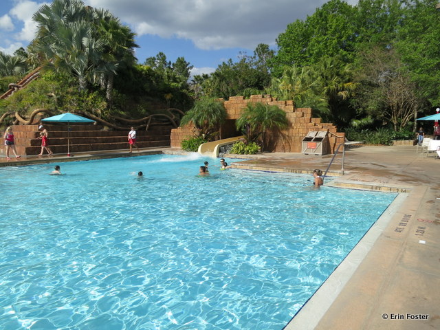 Coronado Springs Resort, pool slide exit area