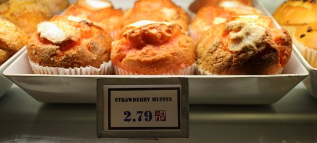 Strawberry Muffins at Writer's Stop