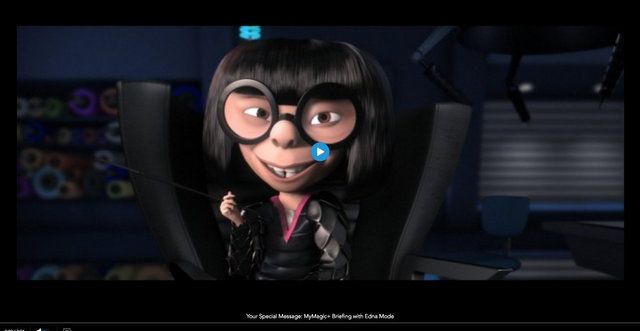 Edna mode welcomes you in a video. 