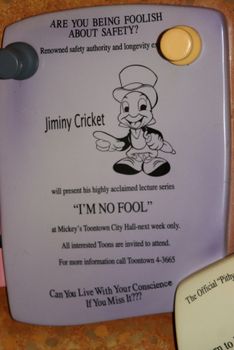 Jiminy says, "Can you live with your conscience if you miss it?"