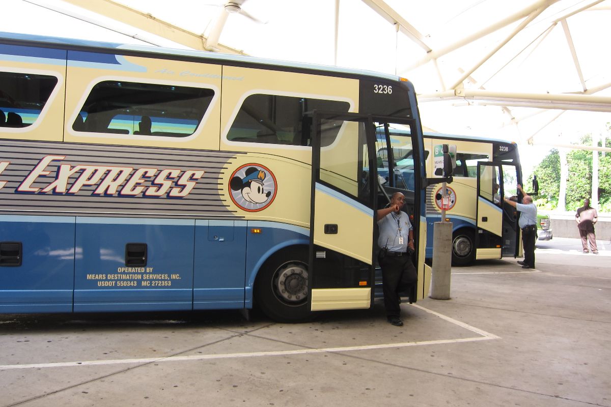 If you're staying on Disney property, you qualify for free transportation from the airport to your hotel. 