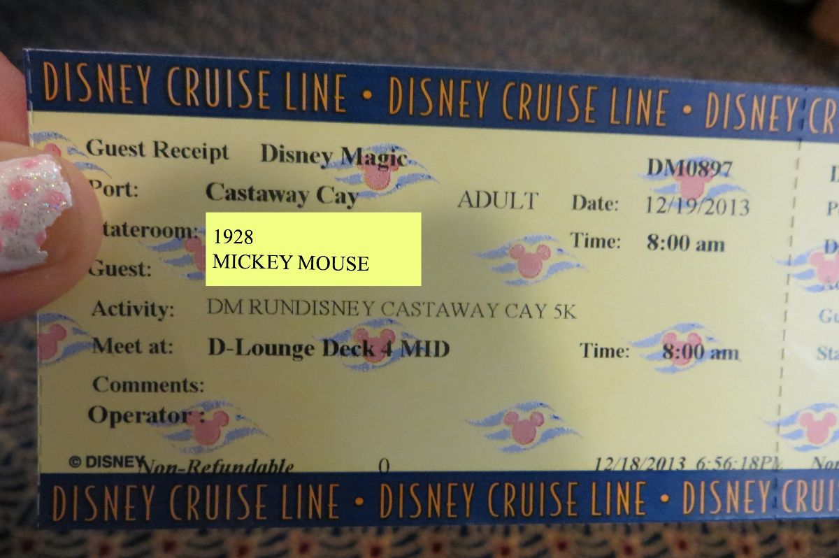 Castaway Cay 5K Ticket