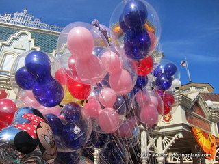 Even some thing small, like Magic Kingdom balloons, can add a festive air to a celebration. 