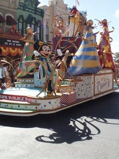 The "Move It, Shake It, Celebrate It" parade at the Magic Kingdom acknowledges the great number of guests who are celebrating something at Walt Disney World. 
