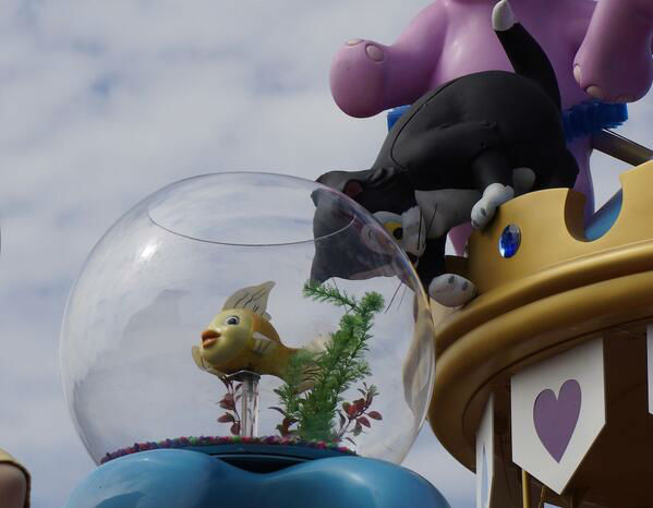 Figaro and Cleo from the former Celebrate a Dream Come True parade (photo courtesy of Attractions Magazine)