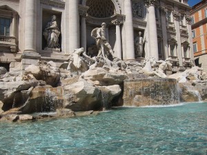 Our AbD guides gave us coins to throw in Trevi Fountain. 