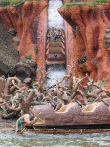 You'll going to get wet on Splash Mountain. 
