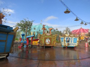The Casey Junior water play area is a recent addition to the Magic Kingdom. 