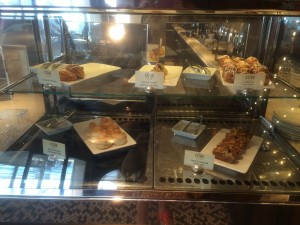 A selection of complimentary morning pastries at the Cove Cafe 