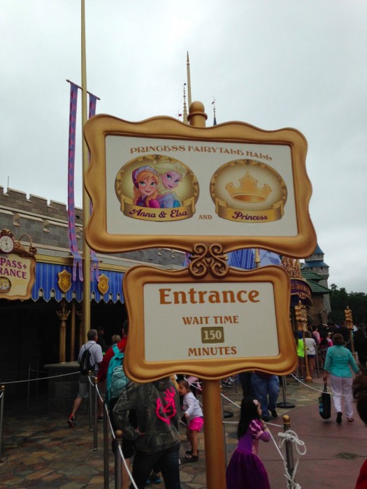 150 minute posted standby time for Anna and Elsa