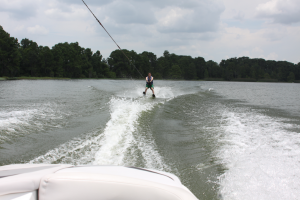 You can waterski right in the middle of Bay Lake. 