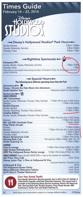 Sample DHS Times Guide, front