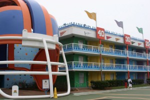 Little kids usually love the large themed elements at the value resorts. 