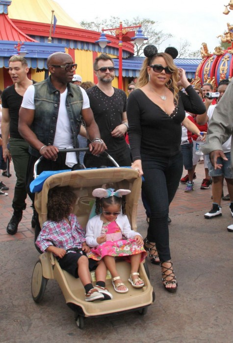 Mariah Carey and her celebrity husband, Nick Cannon are frequent guests at the Disney Parks on both coasts.