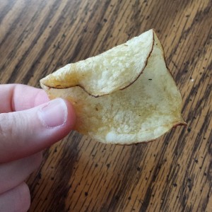 Close up of chip, the united kingdom snack