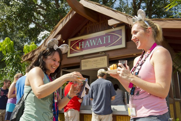 The Hawai'i kiosk at Epcot Food and Wine Festival.