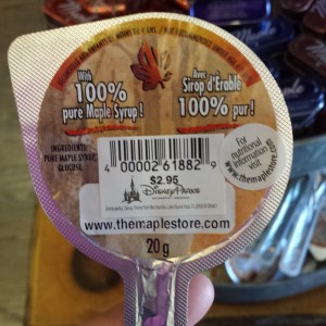 maple price tag  on a maple lollipop