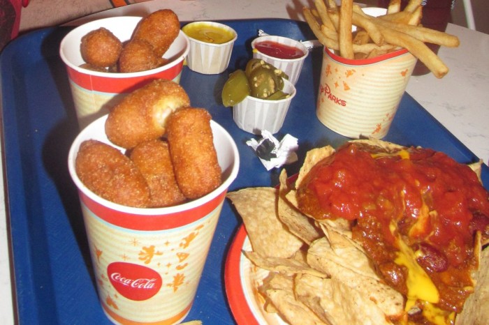 A nice variety of food offered at Casey's Corner, but tough to locate an indoor seat.