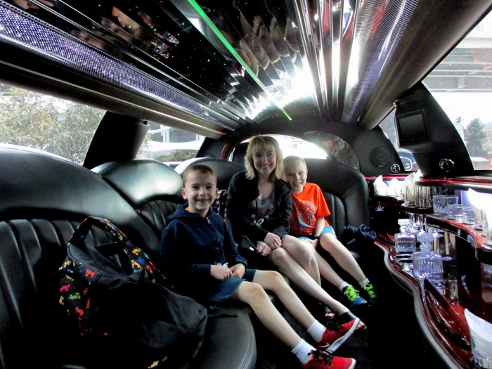 Limo ride from the airport to the Fairmont Waterfront.