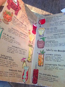 Trader Sam's drinks menu - Natalie Reinert