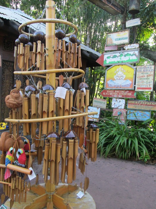 Bamboo wind chimes found in Asia at Animal Kingdom