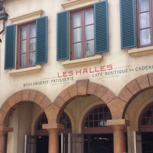 les halles bakery at the France Pavilion, a great place to get a French snack