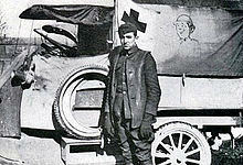 Walt and his ambulance after WWI.  Courtesy of Wikipedia