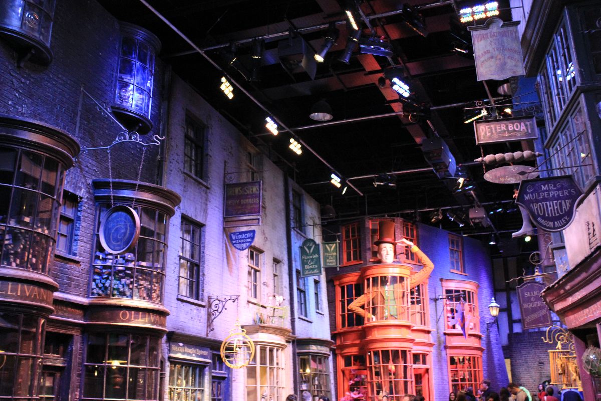 The actual Diagon Alley Set from the Warner Bros. Studio Tour
