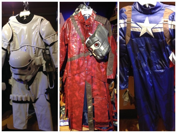 Disney Store boy costume options, fall 2014. 