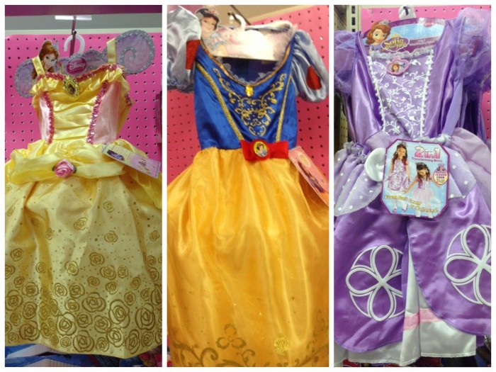 Target Disney princess dresses, fall 2014. Belle, Snow White, Sofia the First. 