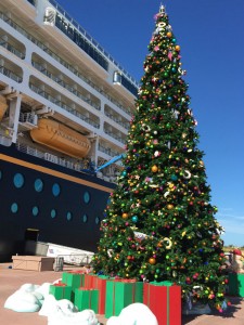 Disney decorates Castaway Cay for the holidays. Photo - Laurel Stewart