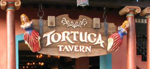 After touring the Caribbean with some pirates, stop by Tortuga Tavern.