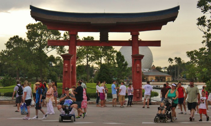 Enjoy the details in Epcot's World Showcase - Torii gate in Japan (Photo by Sarah Graffam)