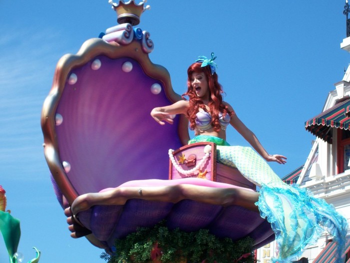Little Mermaid in the Festival of Fantasy Parade