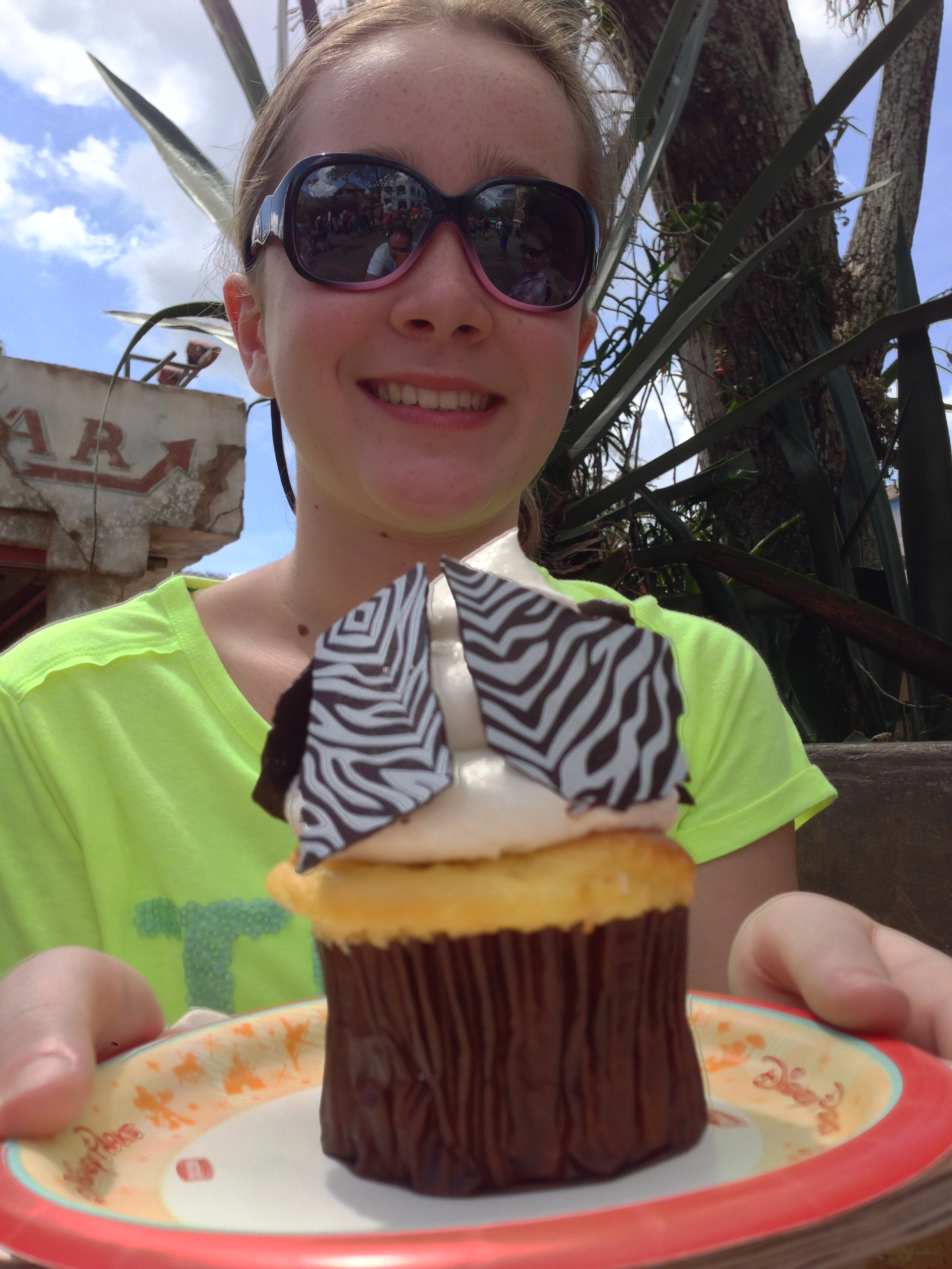 Wheres my water? Who cares, I have an Zebra cupcake!