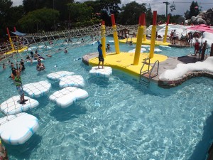 Blizzard Beach has a play area specifically for elementary age kids