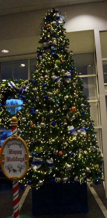 Christmas tree at the All-Star Sports resort (photo by Julia Mascardo).