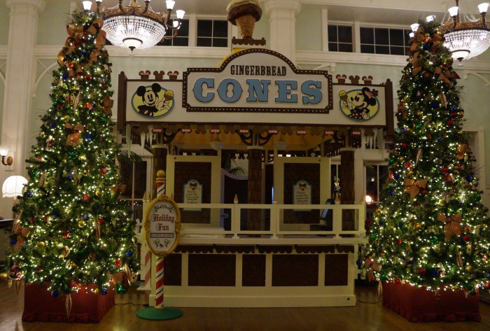The Boardwalk gingerbread store doesn't get as much attention as the Grand Floridian, but still is impressive. (Photo by Julia Mascardo)