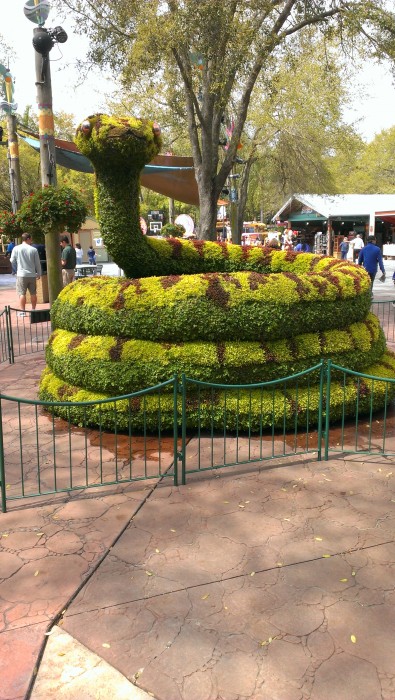 One of the impressive topiaries at the Busch Gardens Food and Wine Festival