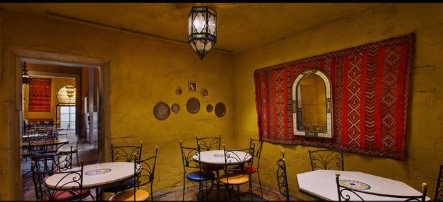 Morocco Pavilion is filled with beautiful details. Take a seat, enjoy your meal, and soak it all in. Photo courtesy of Disney (c)