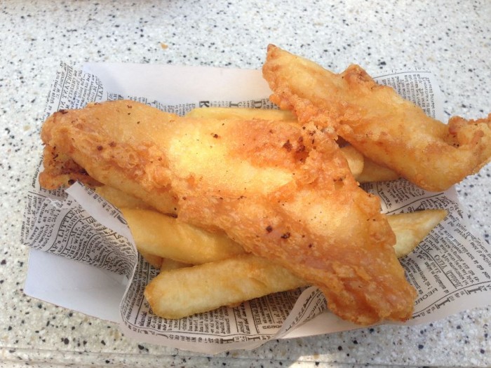 Classic English fish and chips. Photo by Scarlett Litton 