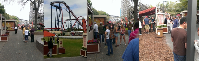 The crowds change dramatically from early morning to afternoon at the Busch Gardens Food and Wine Festival.