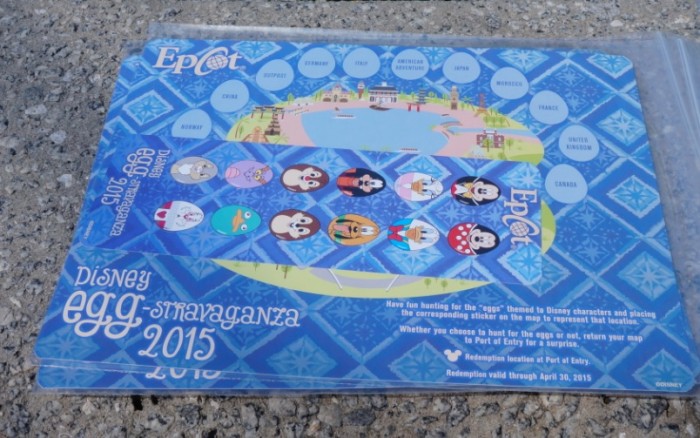 The souvenir map includes stickers to put on the map. (Photo by Julia Mascardo)