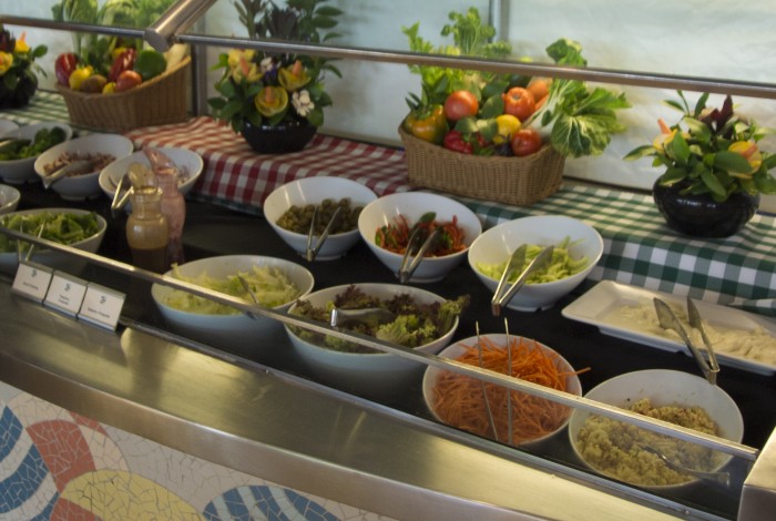 Salads are readily available on the DCL buffets. Photo - Laurel Stewart