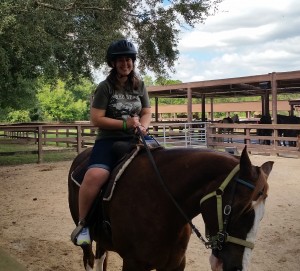 horseback riding at Fort Wilderness - Amy Farkas