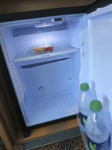 The "beverage chiller" in your stateroom looks like a refrigerator, but it's not quite as cold